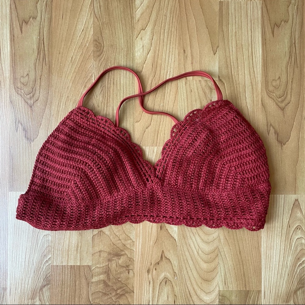 3 for $15//Hollister Crochet Bikini Top